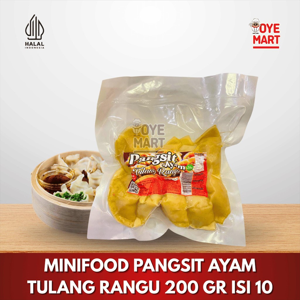 

MINIFOOD PANGSIT AYAM TULANG RANGU 200 GR ISI 10
