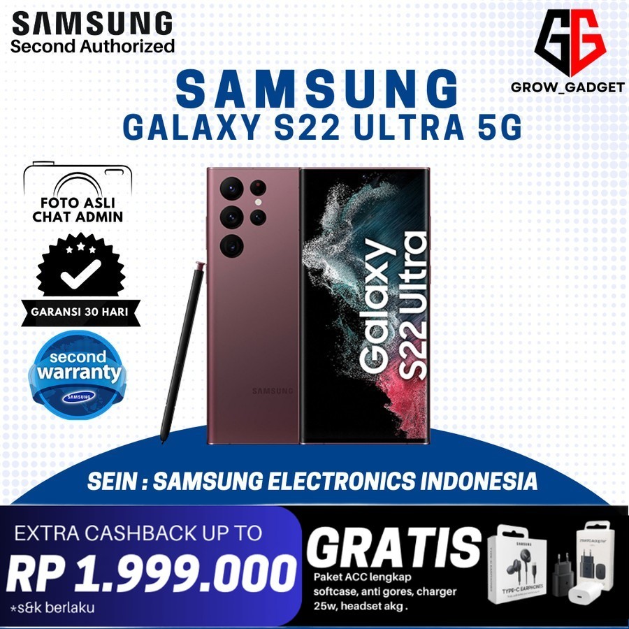 RESMI SEIN | SAMSUNG GALAXY S22 ULTRA | S22 PLUS | 512GB 256GB 128GB
