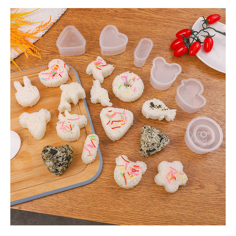 Cetakan Onigiri DIY/ Set Cetakan Sushi Kartun Kreatif / Cetakan Onigiri Anak / Cetakan Bento Sushi O