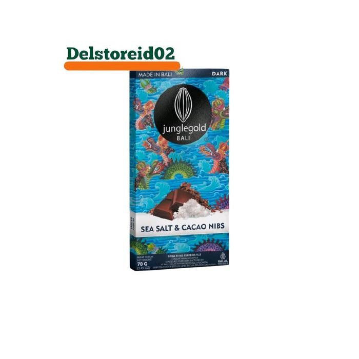 

Junglegold bali sea salt and cacao nibs (cokelat hitam kovektur) 70gr