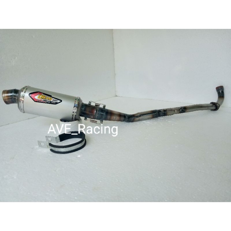 KNALPOT RACING CREAMPIE BUAT SUPRA X 125, SUPRA X LAMA, REVO, BLADE