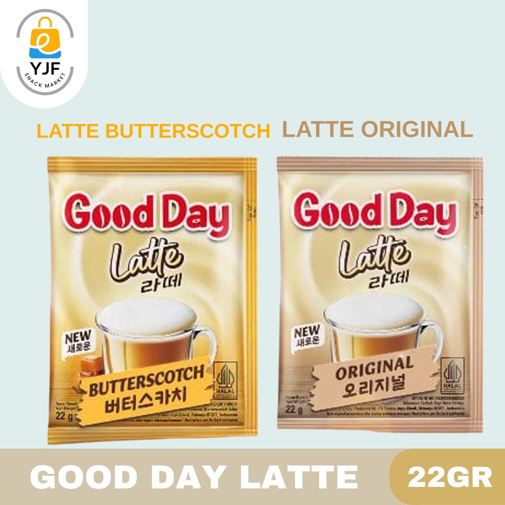 

Good Day Coffee 22g-1PC Rasa Latte Original / Butterscotch / Coffee Instan Premix / Good Day