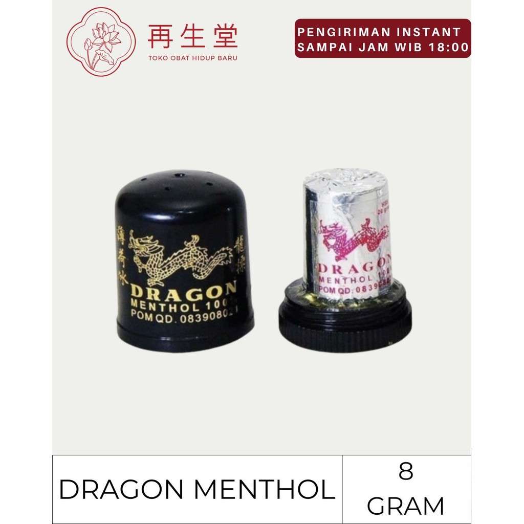 MENTOL DRAGON 8 GRAM | INHALER MENTOL GOSOK