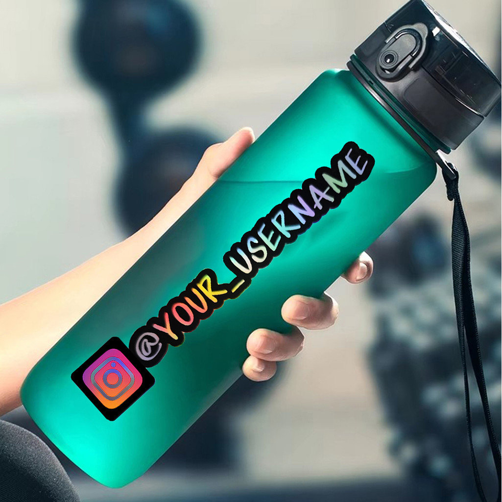 

Vinyl stickers DIY with custom usernames, Instagram , TikTo,Youtube, Facebook stickers for car, motorcycle(default icon 1)