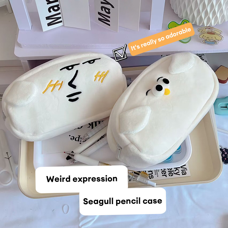 

COD✨ Kapasitas Besar Seagull Kotak Pensil Unik Ceruk Mewah Tas Alat Tulis Pelajar-YES