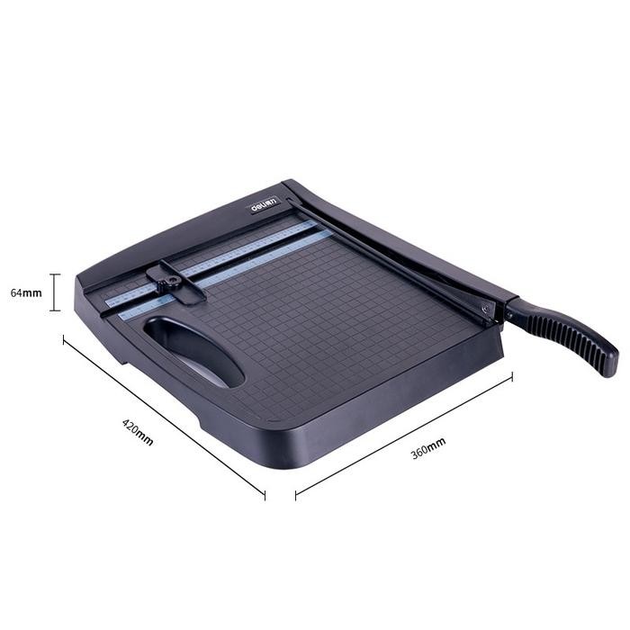 

Deli Paper Trimmer / Alat Pemotong Kertas 30 x 30 cm 8051A Portable Cutter - Default, Standar