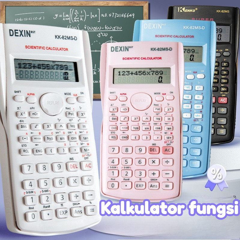 

Kalkulator Ilmiah 82ms - Kalkulator Fungsi Warna untuk Pelajar, Multifungsi & Resmi Ujian