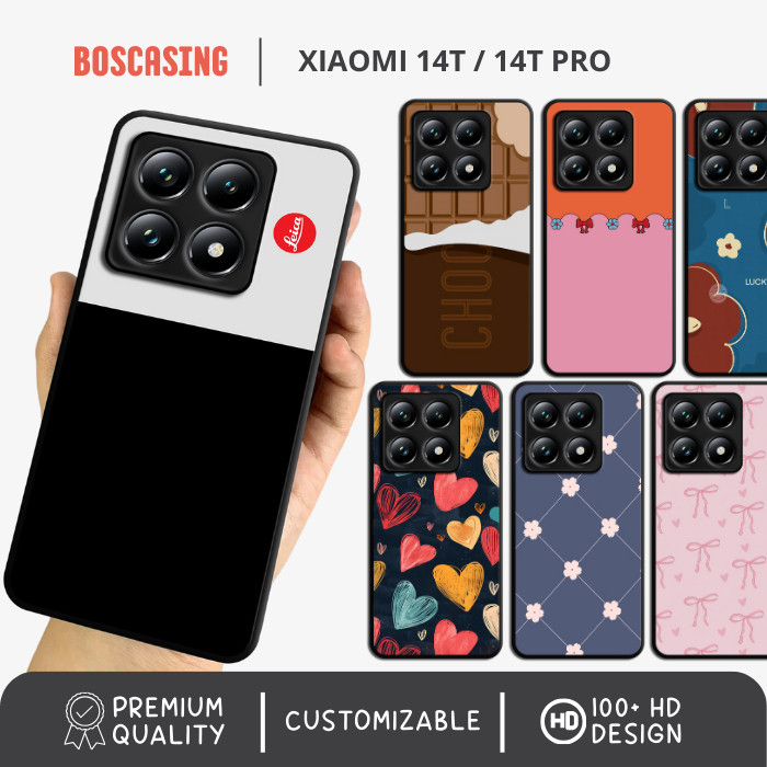 [PREMIUM] Hybrid Case Casing Hp Glossy Xiaomi 14T Pro Leica Aesthetic Lucu Custom Pink Pastel Ungu