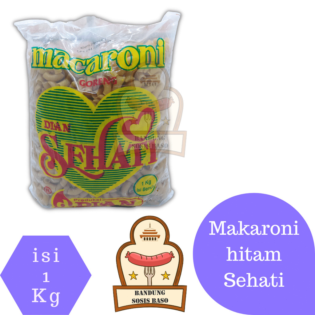

Makaroni Hitam Dian Sehati 1kg - Kualitas Super untuk Jajanan Makaroni Bantet