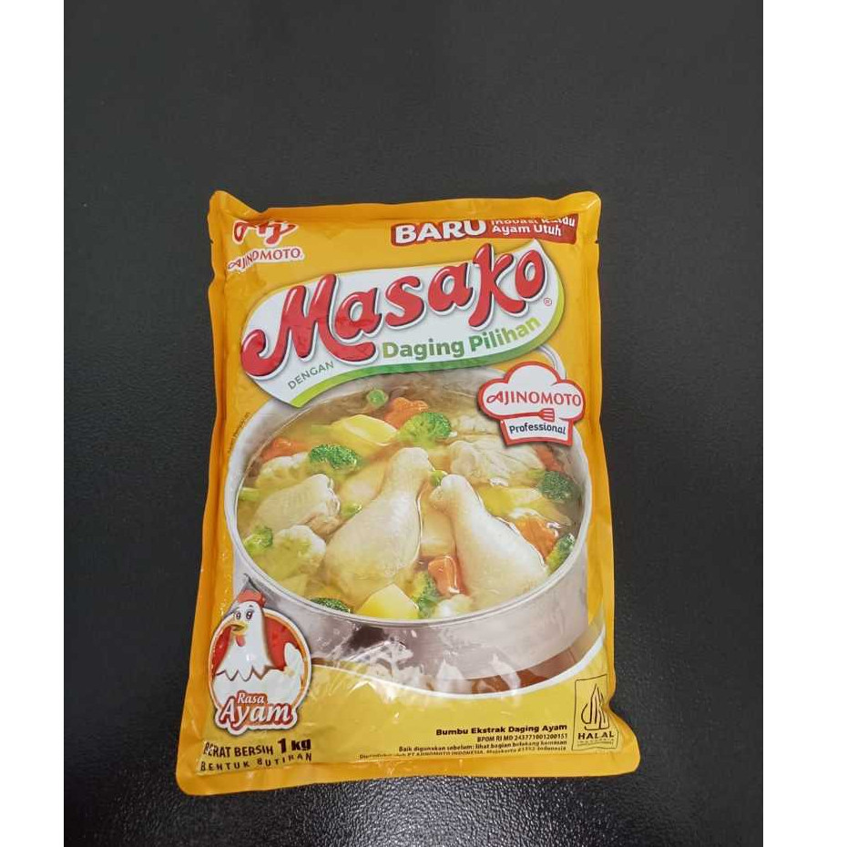 

New Masako Bumbu Kaldu Ayam dan Sapi Penyedap Rasa 1 KgPremium