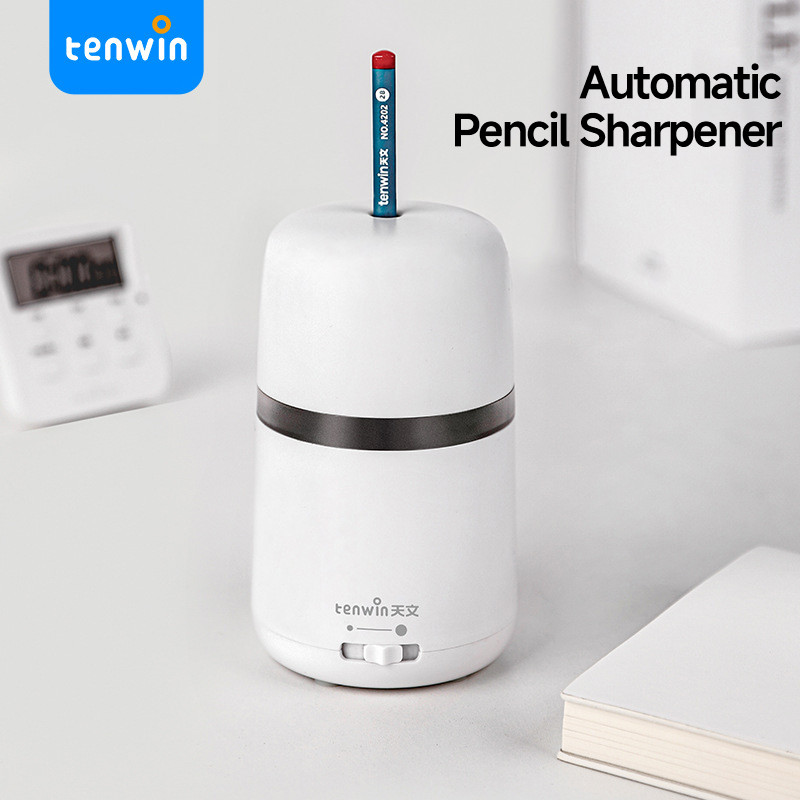 

Tenwin Automatic Pencil Sharpener Electric Sharpener Pencils 8813 Student Stationery Supplies School Nice Students Stationery