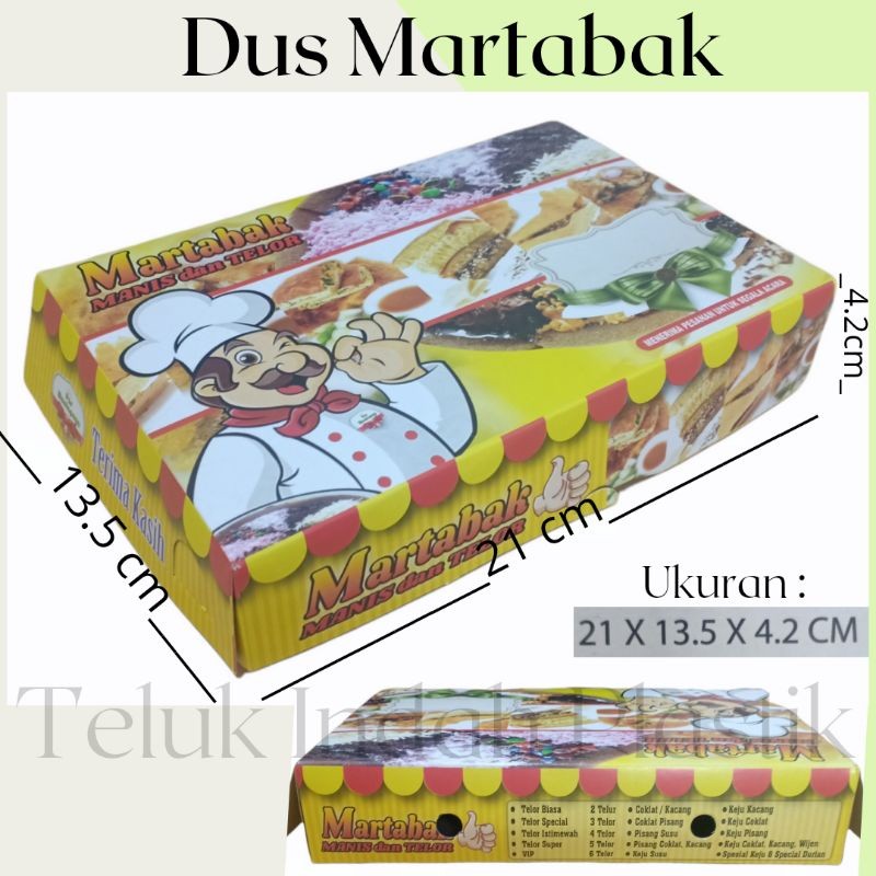 

(100pcs) Dus Martabak 21 x 13.5 x 4.2 / Box Kardus Martabak