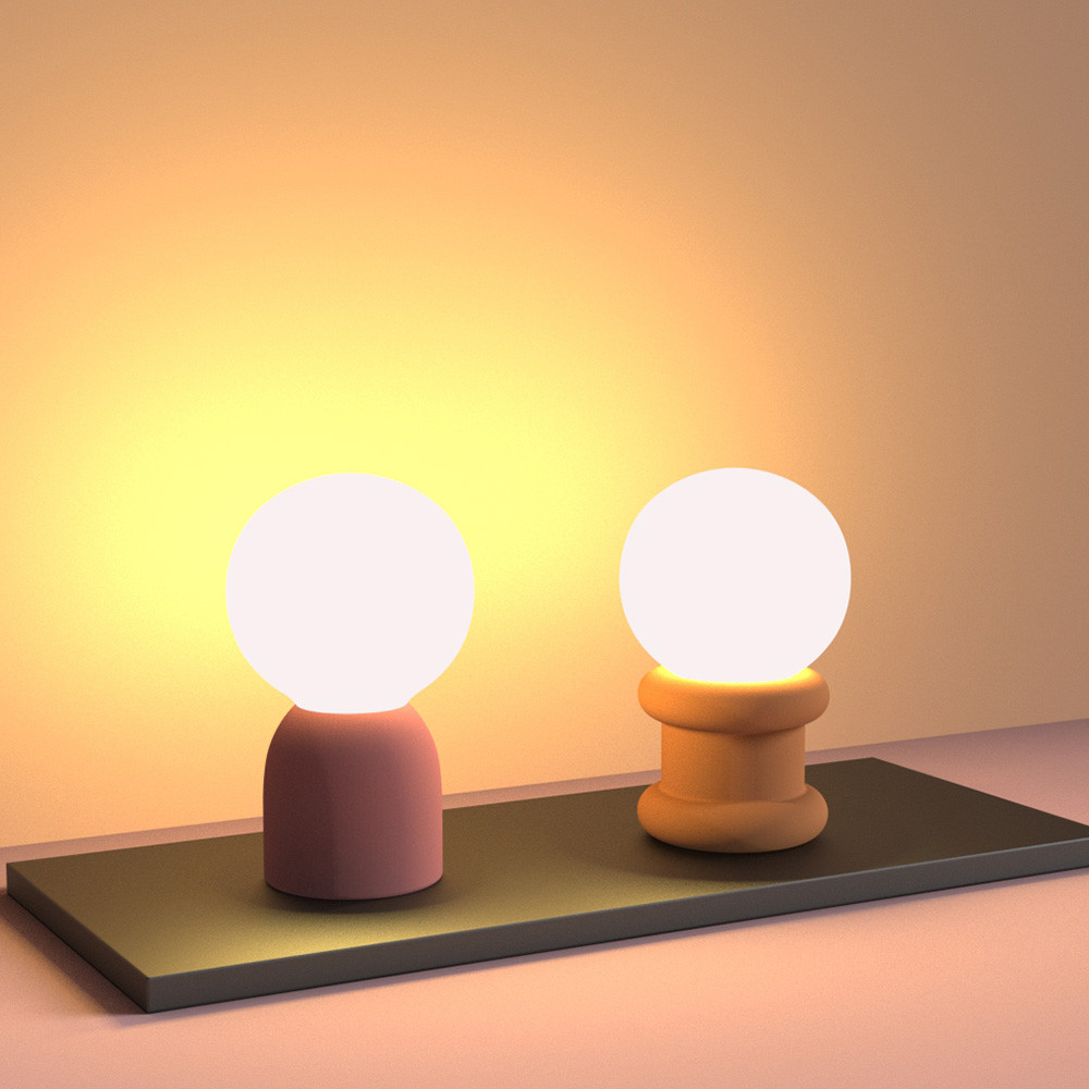 

Silicone Molds For Creative Cement Lamp Holder,Plaster, Jesmonite Candlestick,Desktop Small Desk Lamp,DIY Lighting Tools