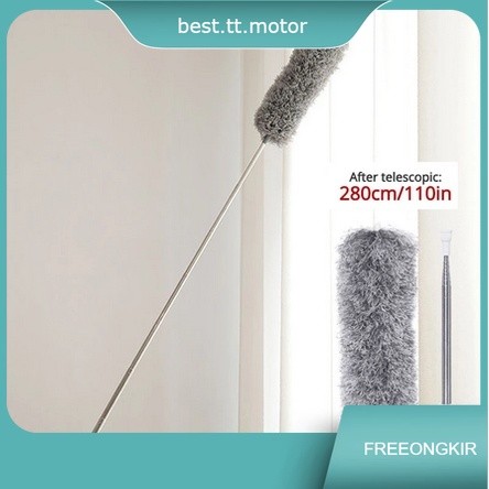 Kemoceng Microfiber magnet Debu Panjang 280cm Kemoceng Adjustable Extendable Bisa Ditekuk Kemoceng B