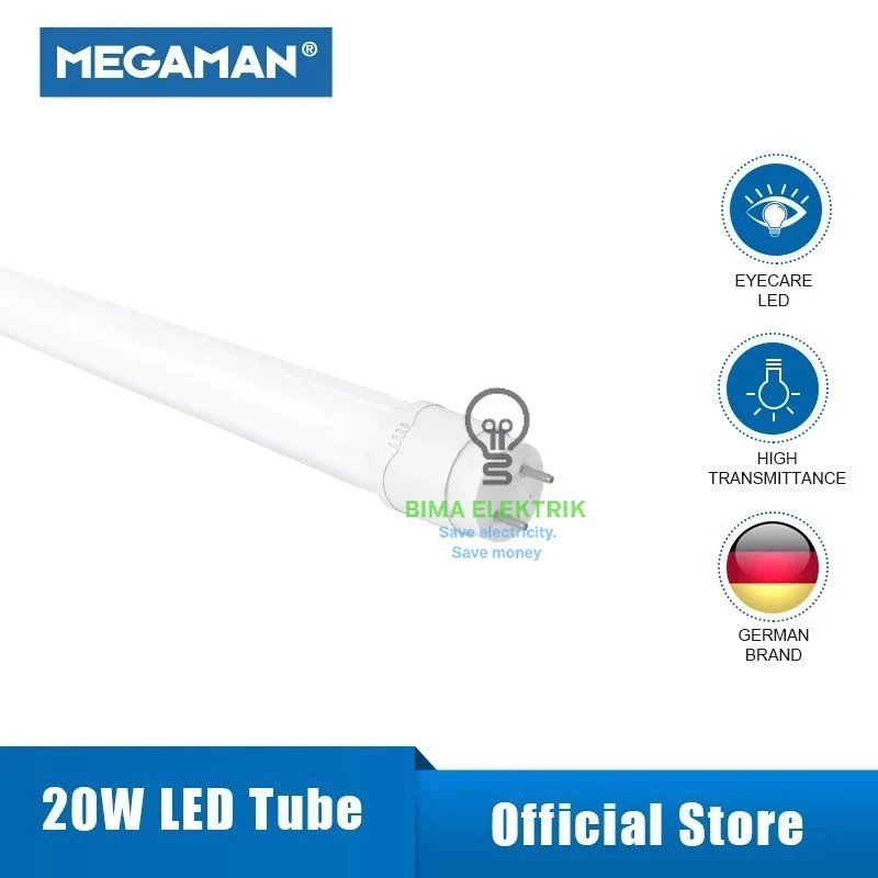 BOLA LED T8 10W / 20W 3000K / 4000K / 7000K / 8000K MEGAMAN