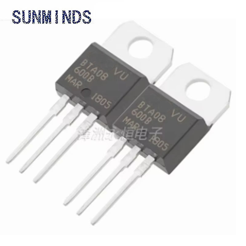5PCS Triac BTA08-600C BTA08-600B TO220 BTA08 BTA08-800B/800C