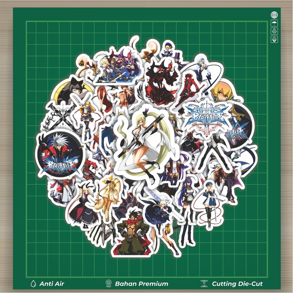 

HOT 50 PCS STIKER Stiker Game Series Blaz Blue Karakter Mix 9 Stiker Fashion Cars Decal Dingin Kartu Album Custom Vinyl Anti Air- Sticker Aesthetic Buku Journal Koper Casing HP Tablet Laptop Helm Motor Botol Minum