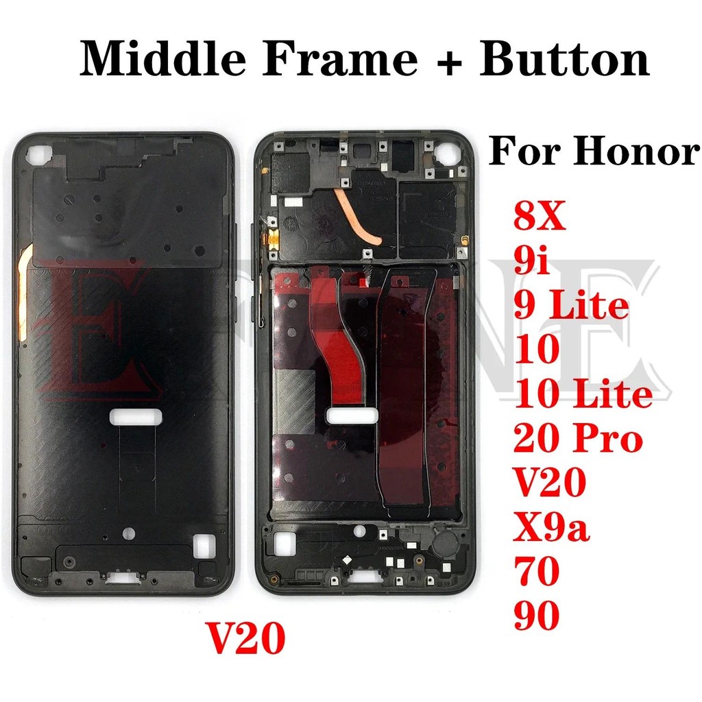 For Huawei Honor X9a 8X 9 9i 10 V20 View 20 70 90 Lite Pro Middle Frame Housing LCD Front Bezel Hold