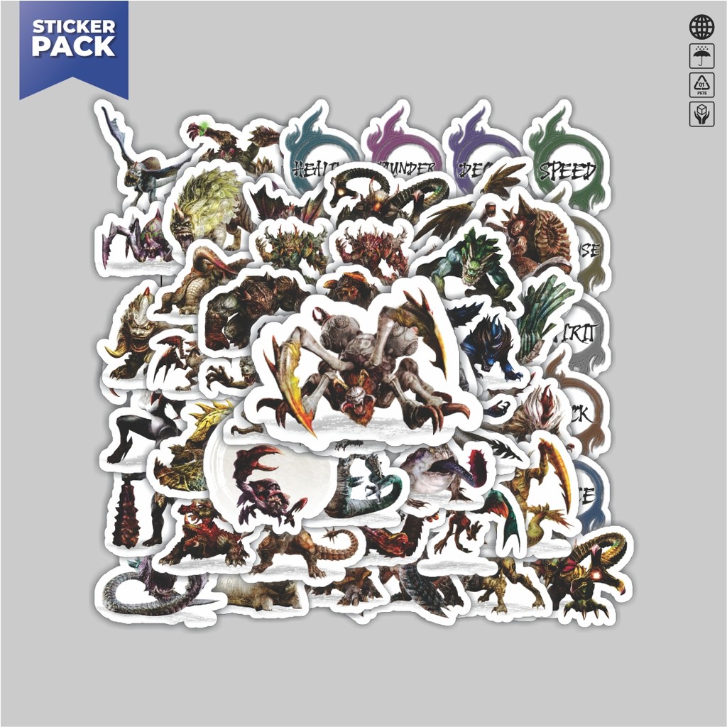

[100PCS]Stiker Pack Stiker Game Series Toukiden Karakter Mix 2 Aesthetic Vinyl Anti Air Dekorasi Sticker Laptop Buku Journal Koper Helm Casing HP Gitar Helm Skateboard