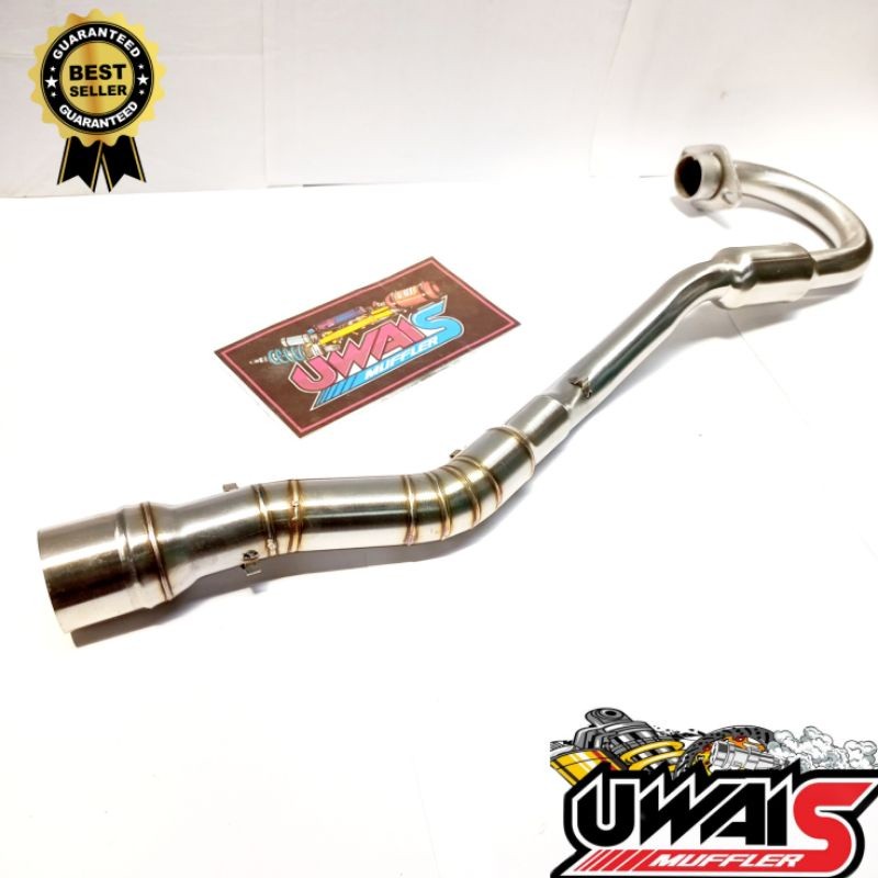 LEHER KNALPOT KLX 150 CRF 150 D-TRACKER WR 155 LEHERAN KNALPOT INLET 50 MM