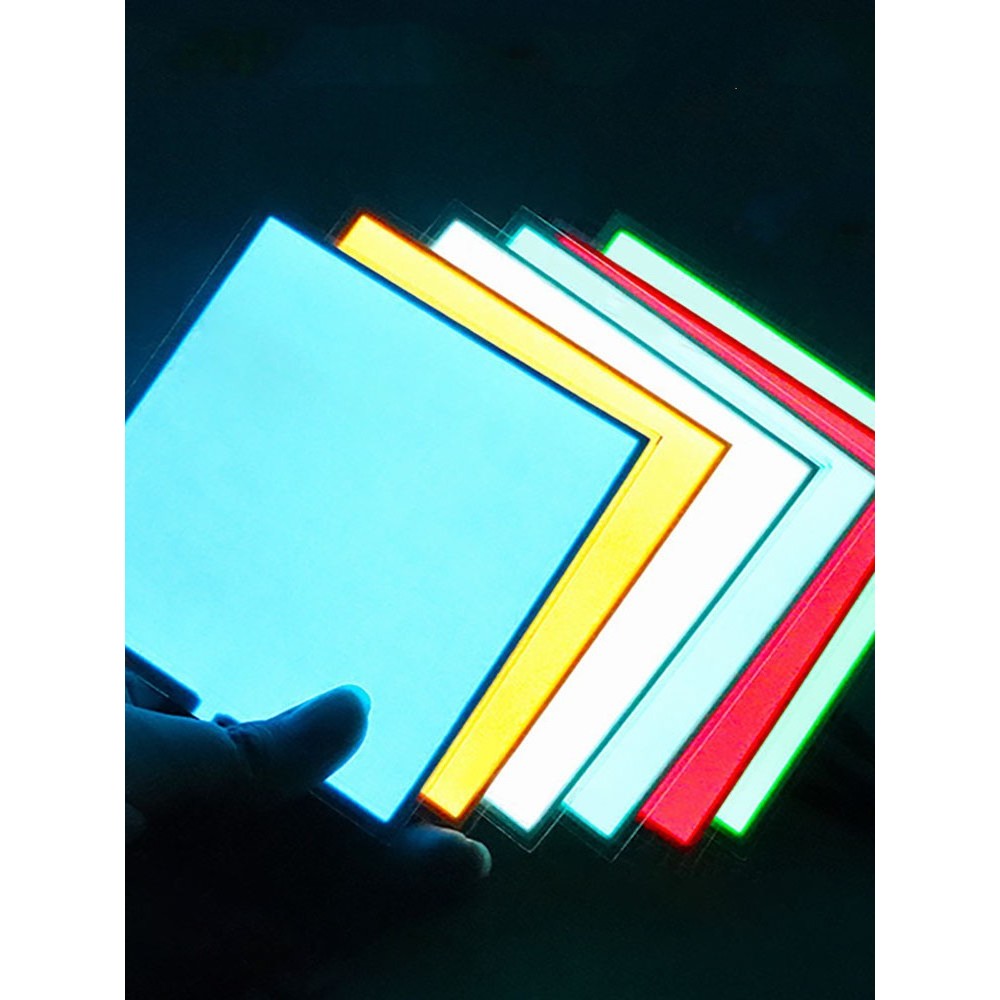10*10cm EL Panel Backlight Led Glowing Panel Backlight LED Electroluminescent El Backlight With DC12