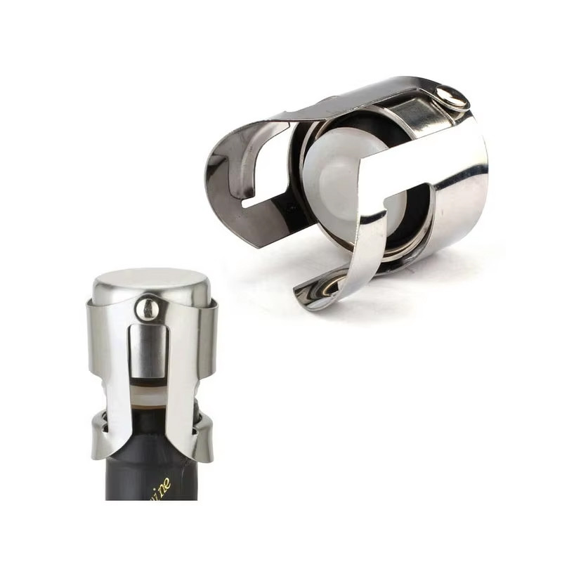 Wholesale 50 PCS Stainless Champagne Sparkling Wine Bottle Stopper Sealer Bar Wine Plug