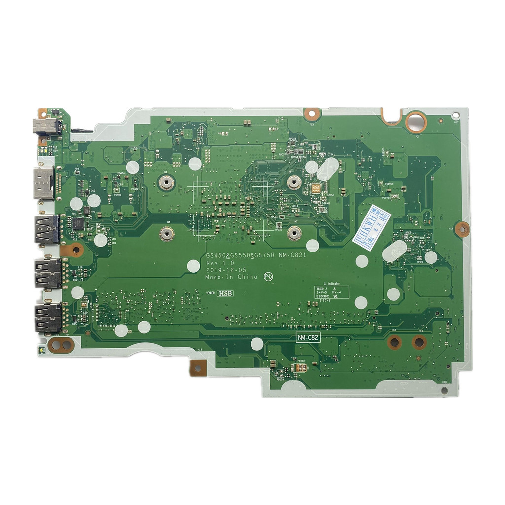FRU:5B20S44478 GS450 & GS550 & GS750 NM-C821 For Lenovo IdeaPad 3 15ADA05 Laptop Motherboard With 30