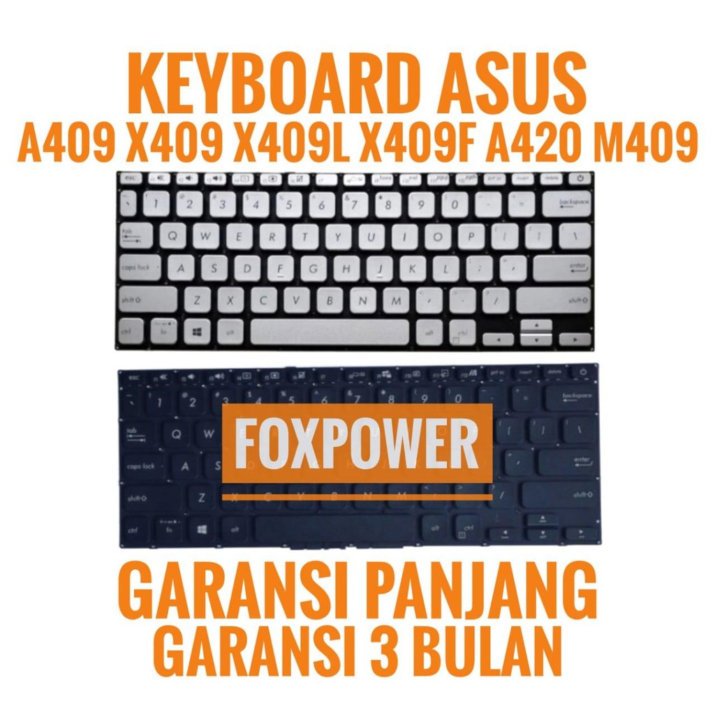 KEYBOARD UNTUK LAPTOP ASUS A409 X409 M409 M409A M409B M409BA M409DA