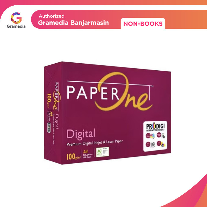 

Kertas Paper One A4 100gr Presentat.500s
