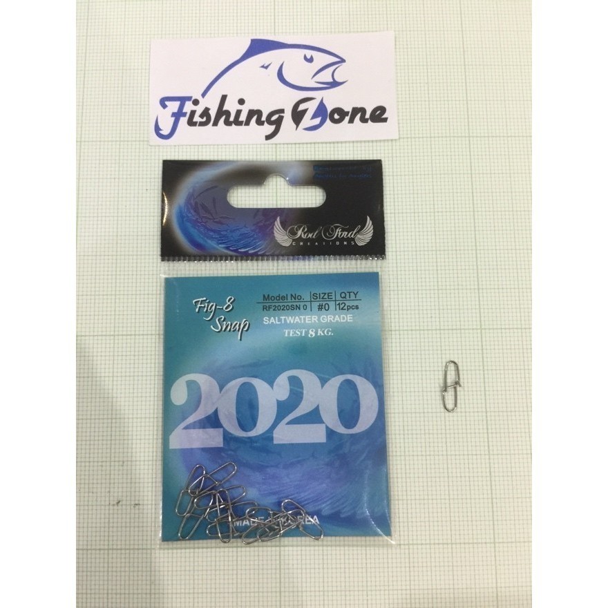 RodFord FIG 8 SNAP | RF2020SN - Peniti Kili kili Pancing Umpan - Size 0 - Size 0