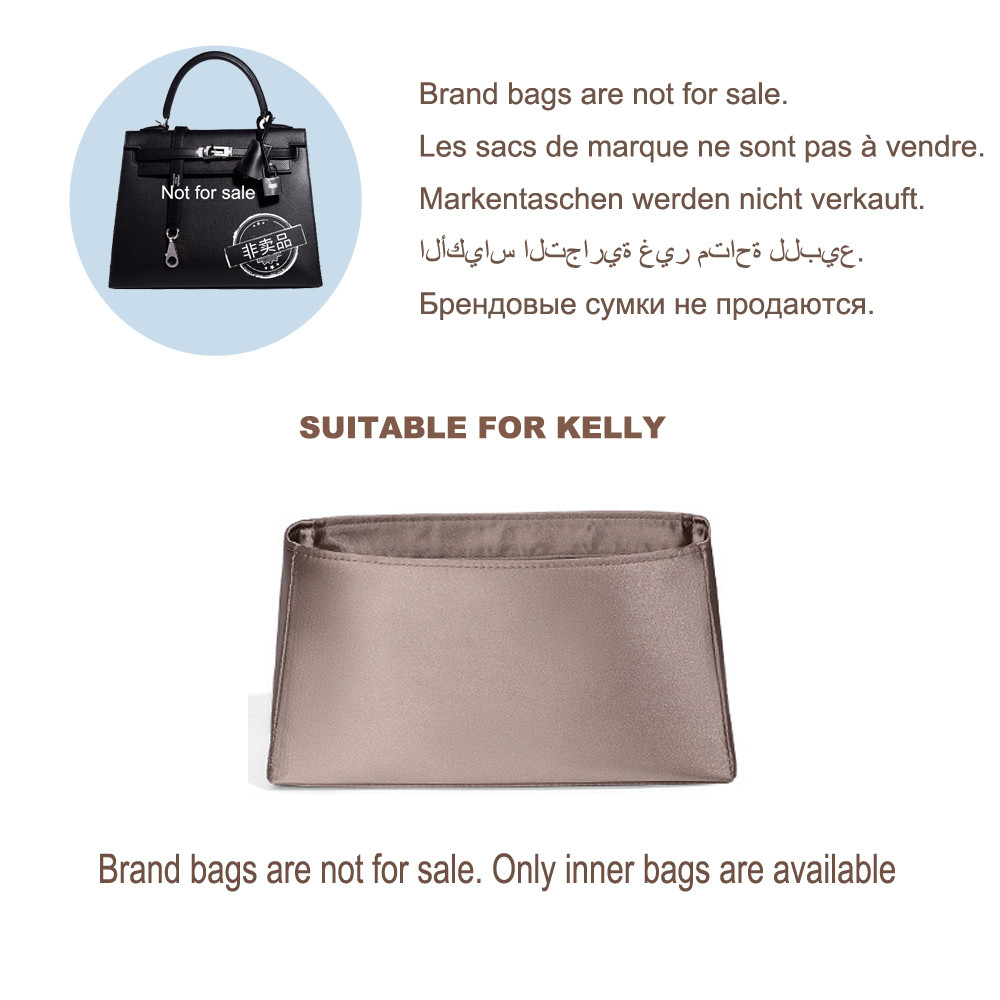 High Quality Acetate Silk Bag Organizer for Hermes Kelly 1st and 2nd Generation Bag Storage Insert I