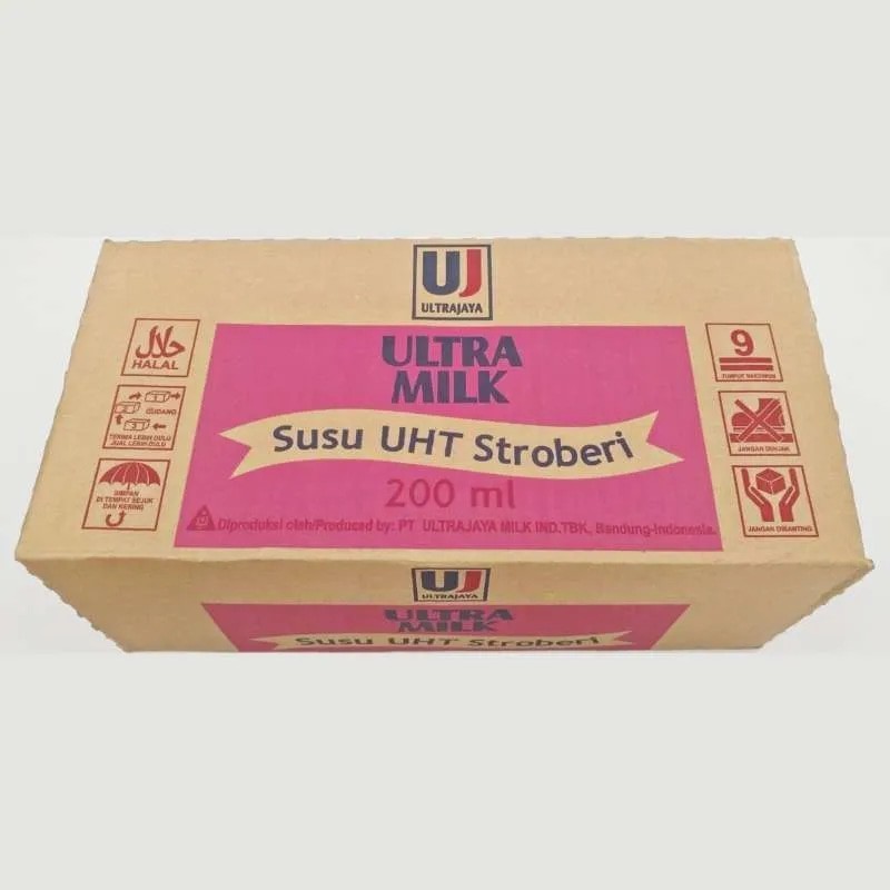 

Susu Ultra 200ml STROBERI 1 Dus isi 24
