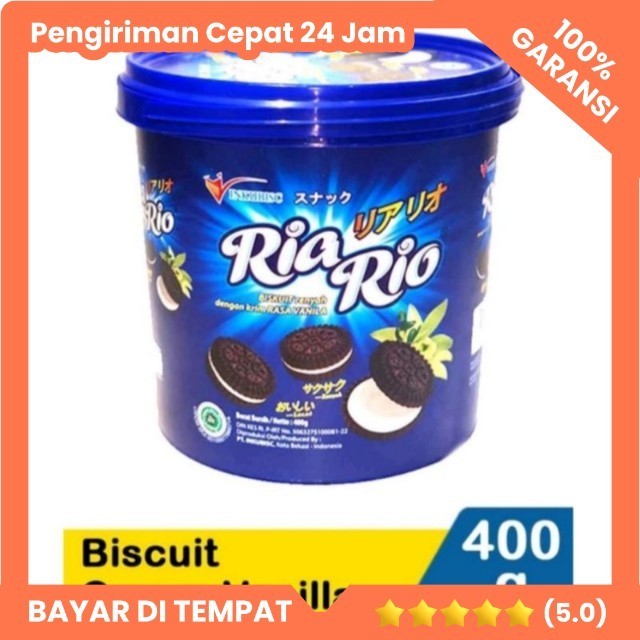 

RIA RIO BISKUIT CREAM Vanilla 400gr / bikuit ria rio