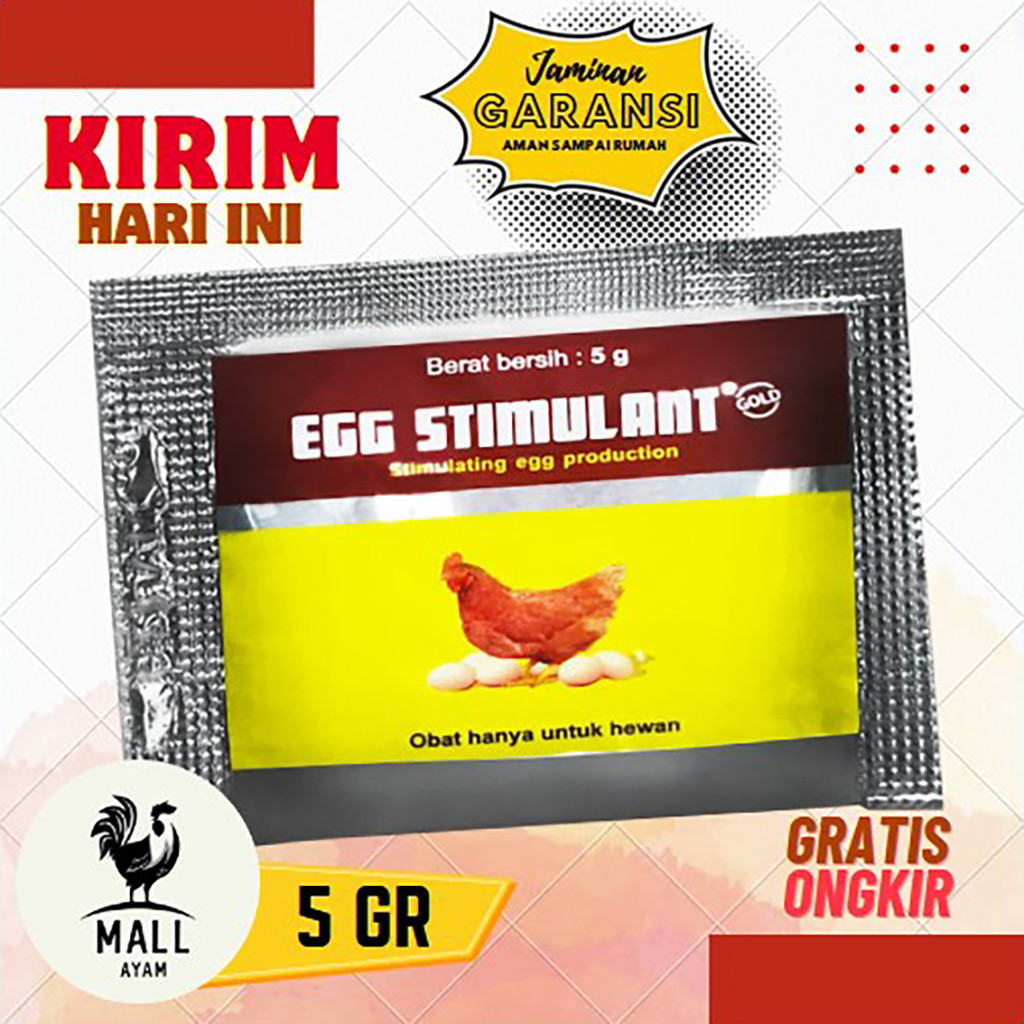 AYAM MALL Vitamin Egg Stimulant Medion 5gr Obat Meningkatkan Produksi Telur Ayam Induk Indukan Petel