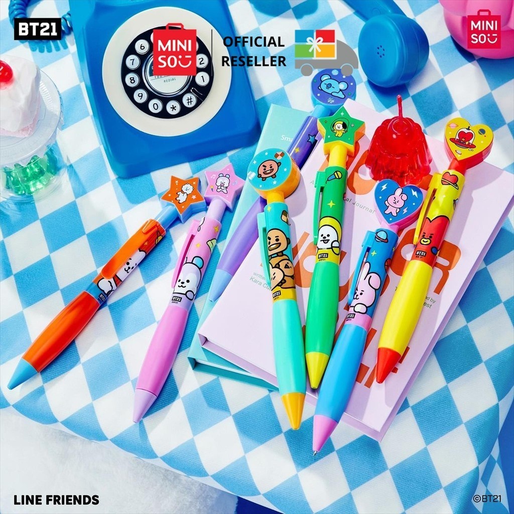 

MINISO x BT21 Collection Ballpoint Pen ( 7 Assorted Models) PDQ