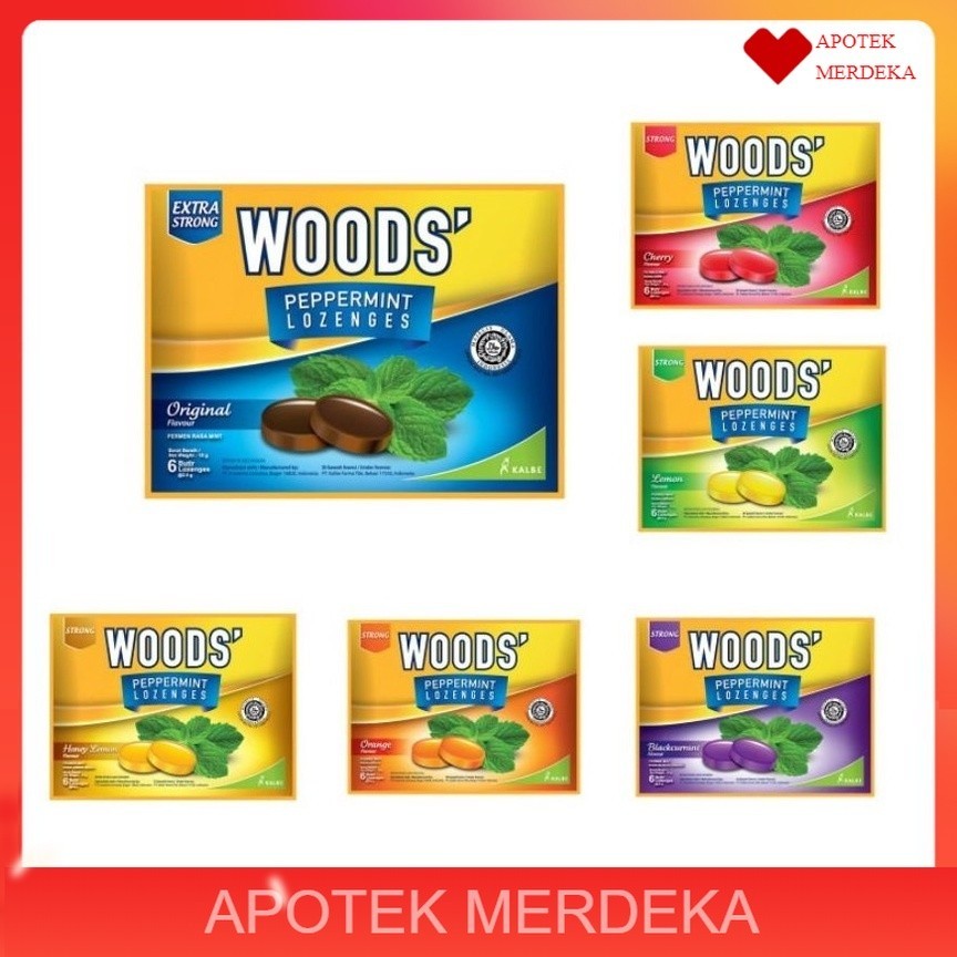 

Permen Woods Sachet / Woods lozenges sachet / permen wood all variant