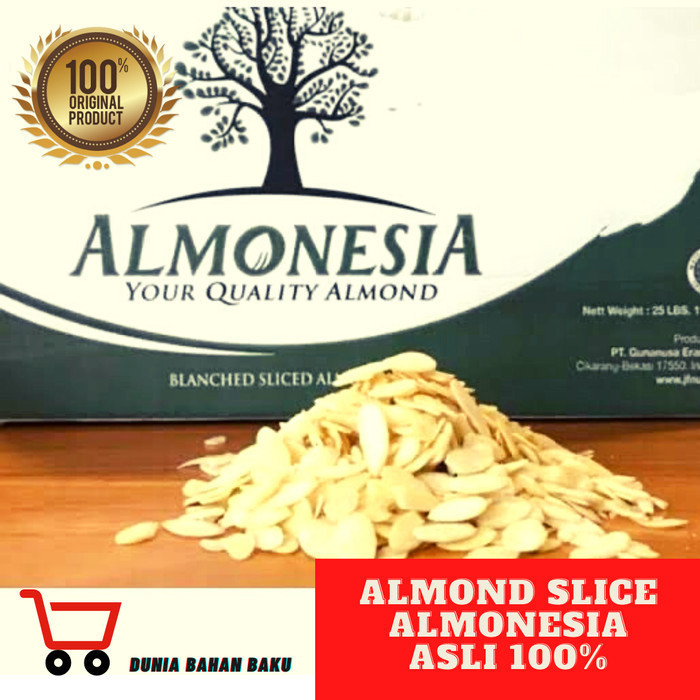 

HEMAT! Almond slice Almonesia 500 g / 1 kg ASLI 100% | ALMONESIA - 1 Kg