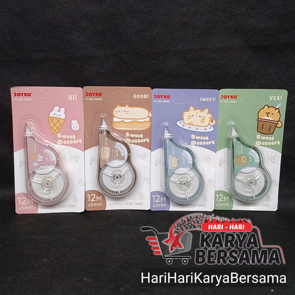 

JOYKO CORECTION TAPE CT-522 SWDS WARNA RANDOM 1PCS