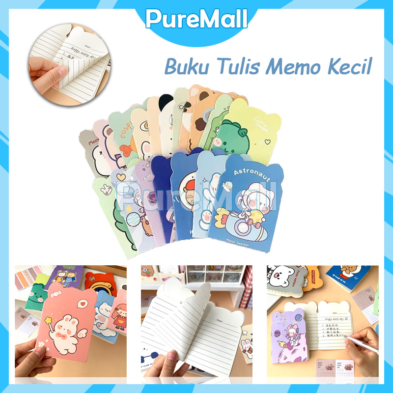 

Mini Notebook / Buku Catatan Kecil Motif Bentuk / Buku Tulis Memo Kecil