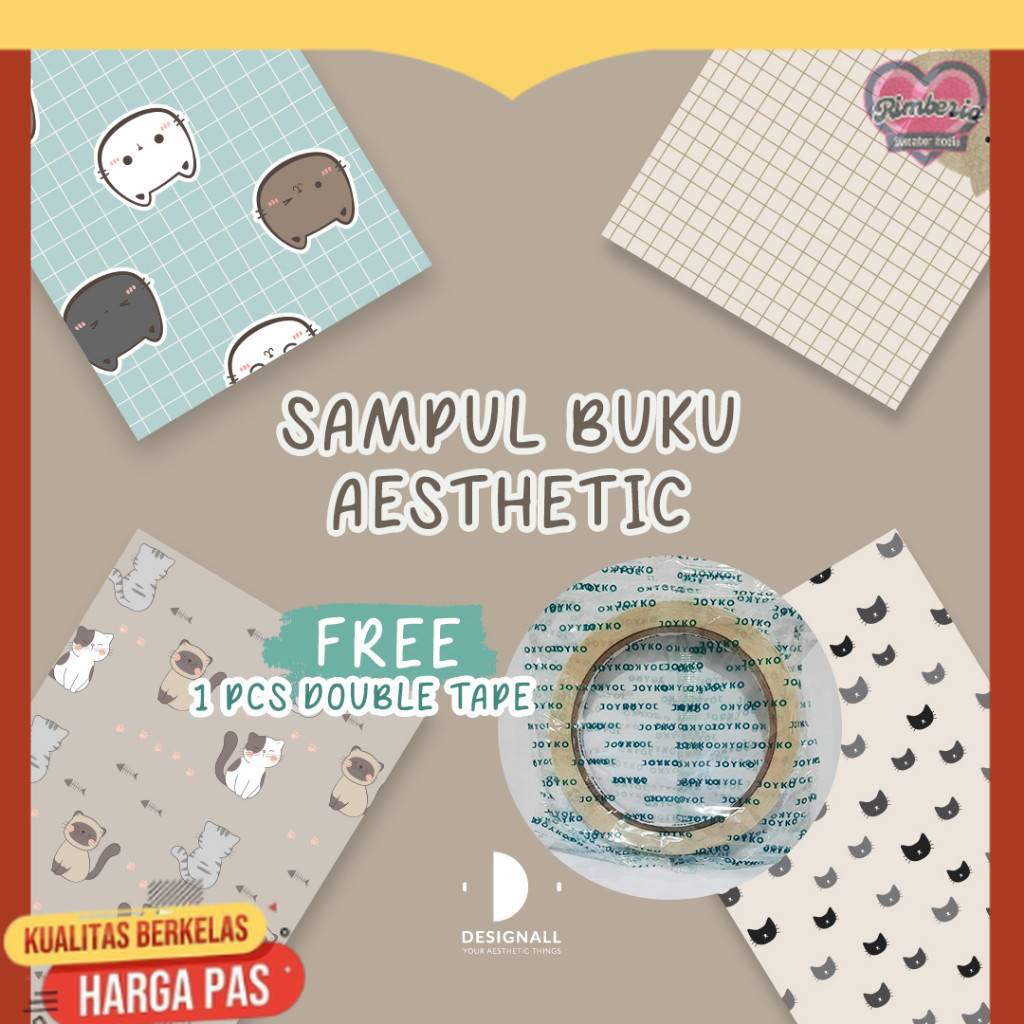 

(ISI 6 PCS) Designall Sampul Buku Aesthetic - Sampul Buku Motif - Sampul Buku Bigboss / Sidu - NC