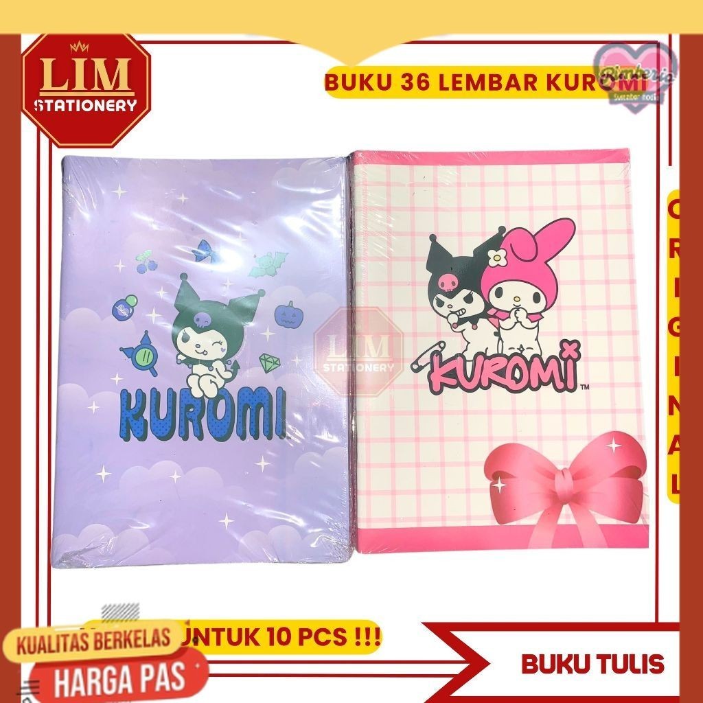 

Buku Tulis Kuromi 36 Lembar (10 Pcs) - Dcampus
