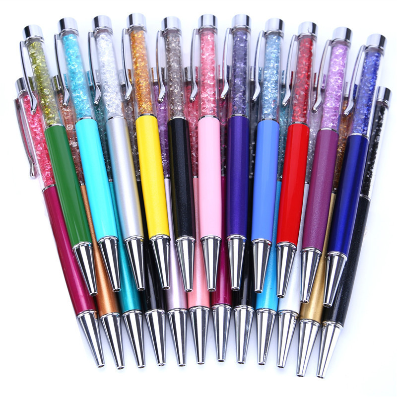 

1 pcs Crystal Pen Diamond Ballpoint Pens Stationery Ballpen Caneta Novelty Gift Zakka Office Material School Supplies