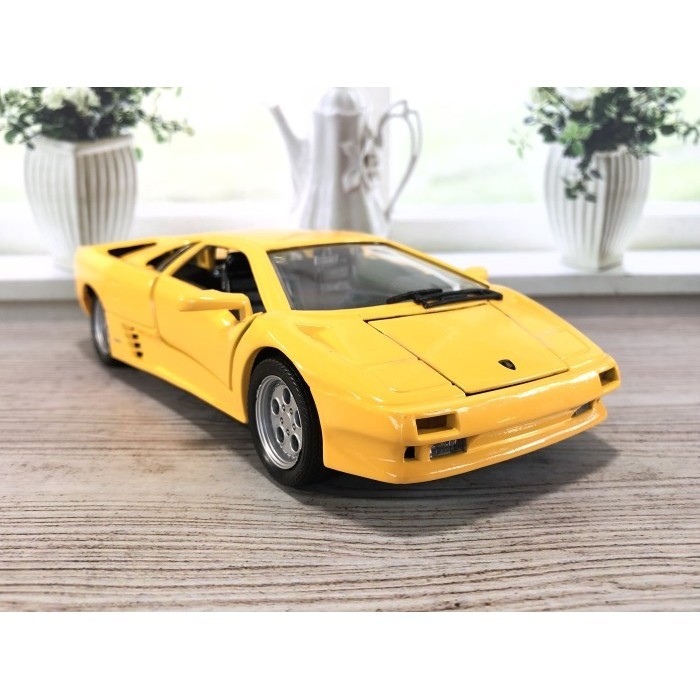 LAMBORGHINI DIABLO 1:24 24 NEX WELLY DIECAST MINIATUR KUNING