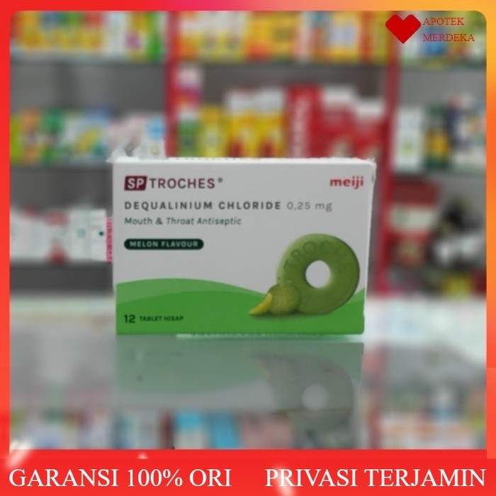 sp troches meiji / permen radang tenggorokan dan mulut hisap