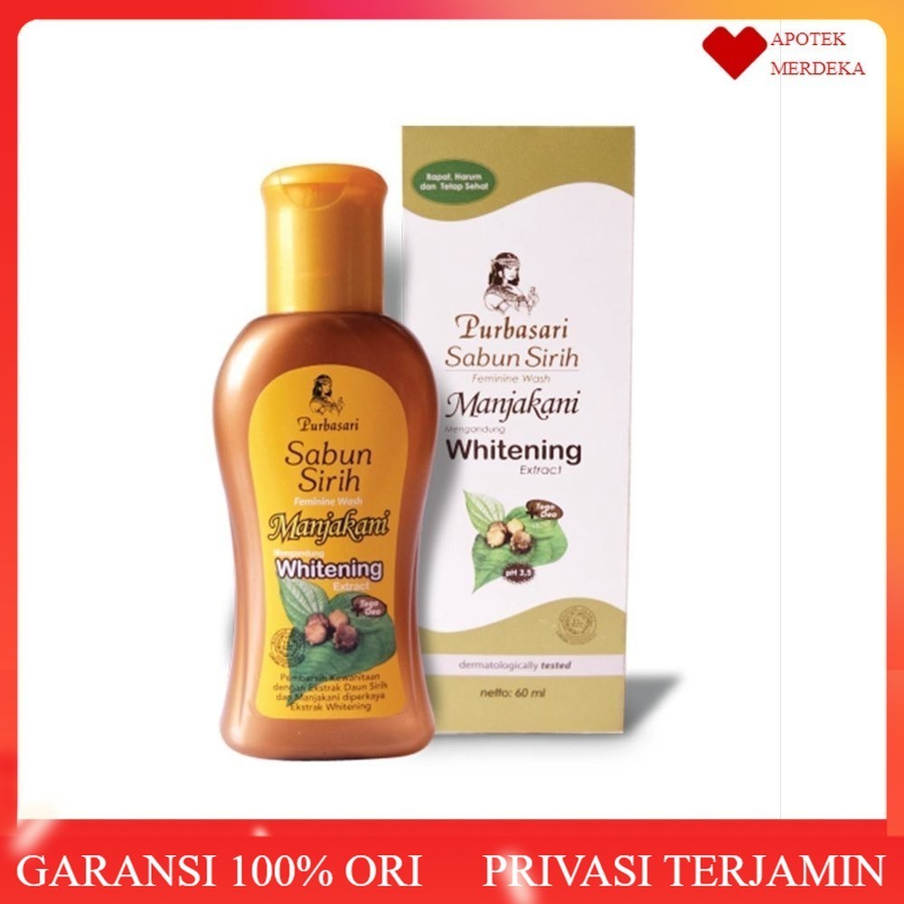 Sabun Sirih Manjakani / Purbasari Sabun Sirih Manjakani Whitening 125 Ml