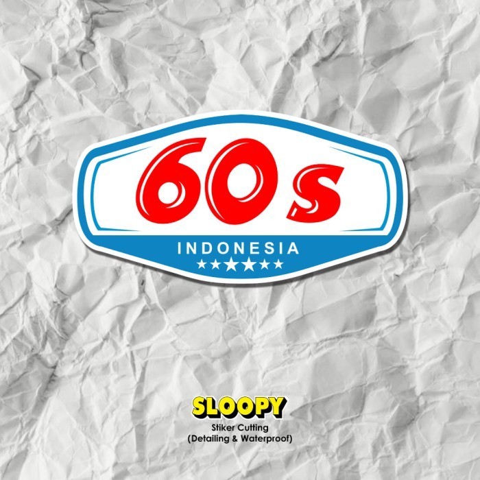 Stiker 60s Indonesia Stier 60s Indonesia