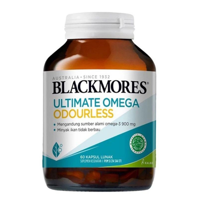 Blackmores Ultimate Omega Odourless 60's | Omega 3 blackmores isi 60