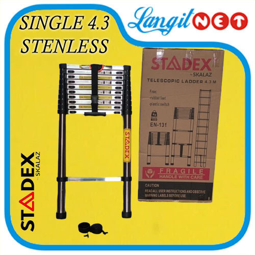 STADEX TANGGA TELESKOPIK SINGLE 4.3 STENLESS