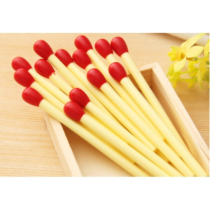 

ACEH.ANG 130804 Bolpoin Bentuk KOREK API MATCH Kecil Pendek Imut / Pulpen Lucu 0,5 mm Motif Korek