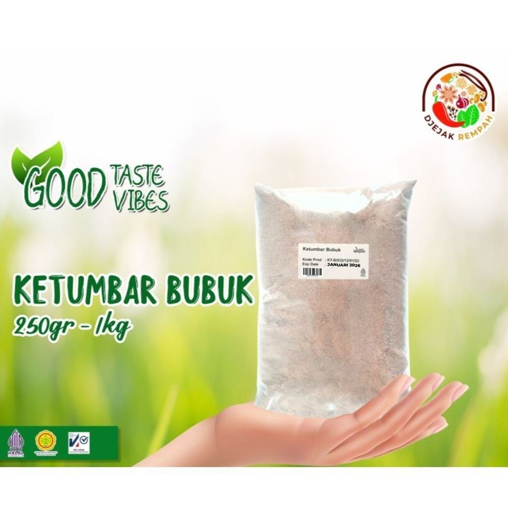 

Ketumbar Bubuk / Corriander Powder (Kemasan 250 Gr - 1 kg) - 100% Rempah Murni